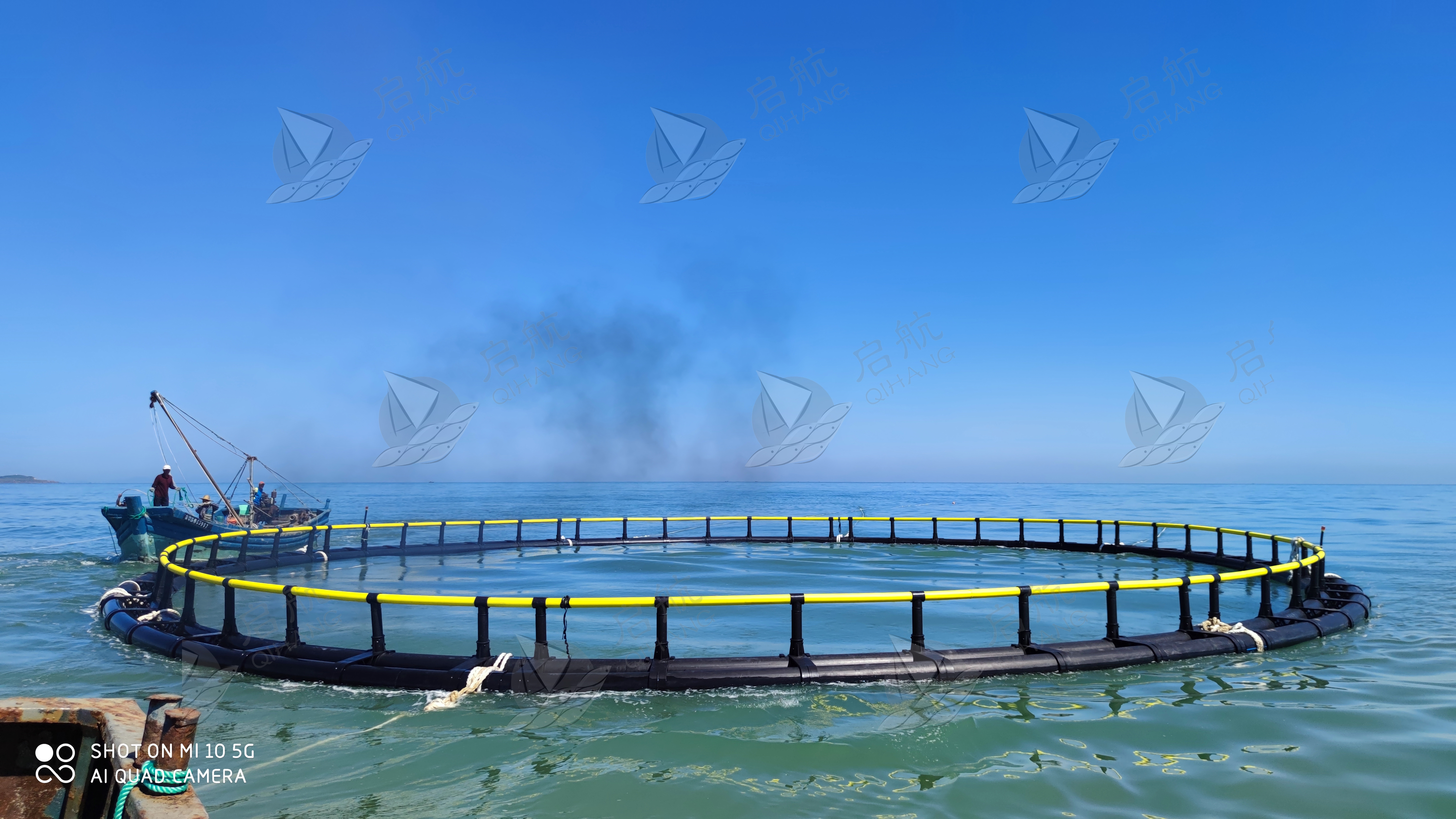 青岛国信海洋牧场一期(抗风浪网箱)建设项目圆满完成 青岛国信海洋牧场一期(抗风浪网箱)建设项目圆满完成